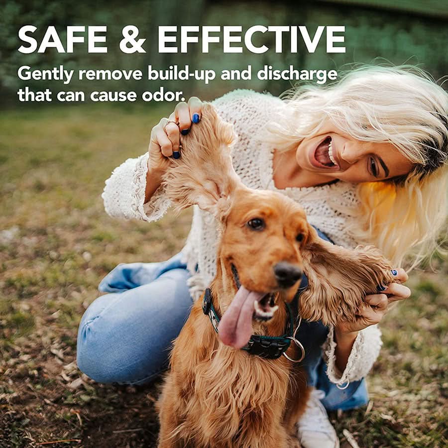 Vet's Best Ear Relief Ear Cleansing Finger Wipes for Dogs