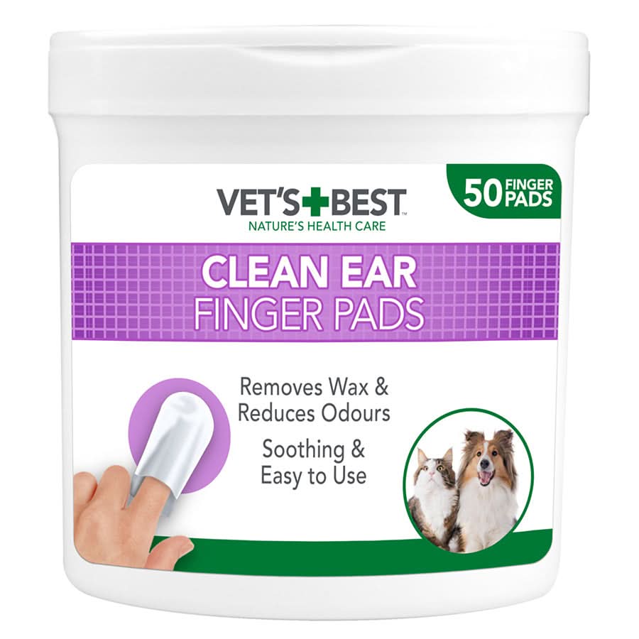 Vet's Best Ear Relief Ear Cleansing Finger Wipes for Dogs